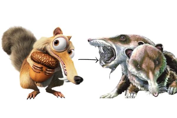 Animais da Era do Gelo 4vettop% Scrat e Scraty: Esquilos-dentes-de-sabre